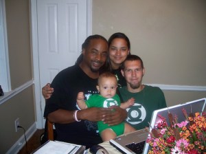 Dad, Chrystal, Justin and Xavier
